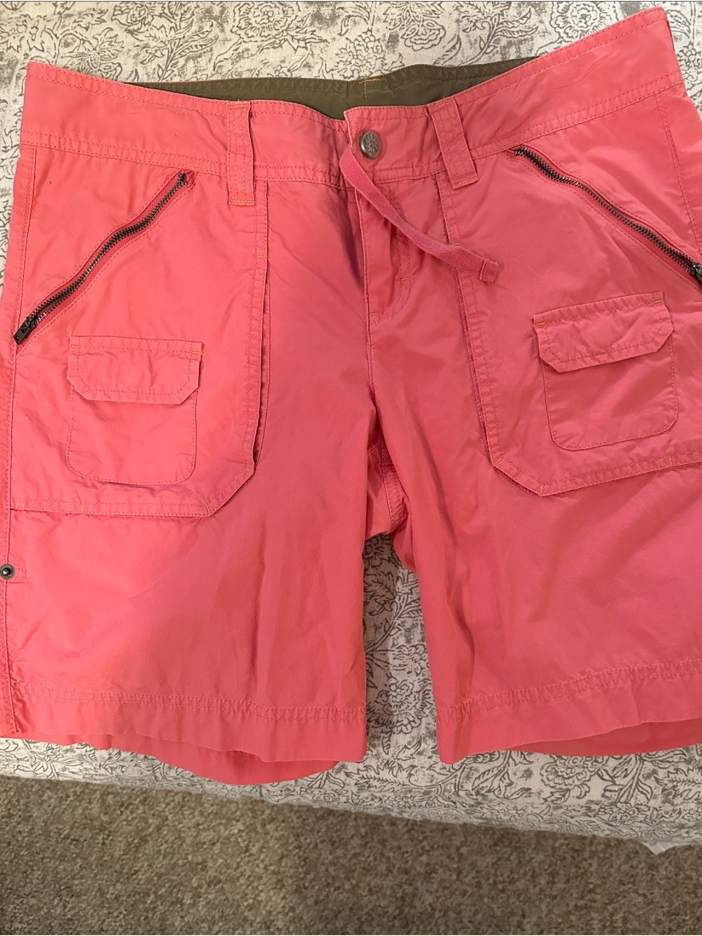 Athleta Coral Pink Cargo Shorts